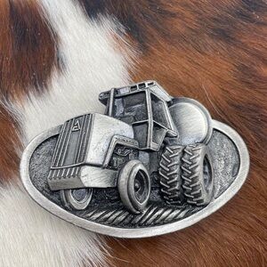 Silver Tractor Belt Buckle Allis chalmers